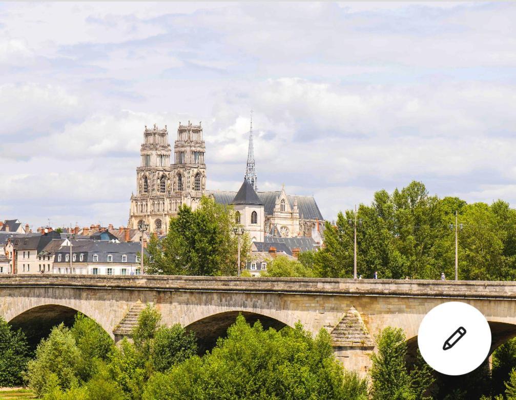 Cosy Loire, T2 Neuf, Front De Loire ,Vue Cathedrale,5Min A Pied Centre Ville Et Parking Prive أورلييو المظهر الخارجي الصورة
