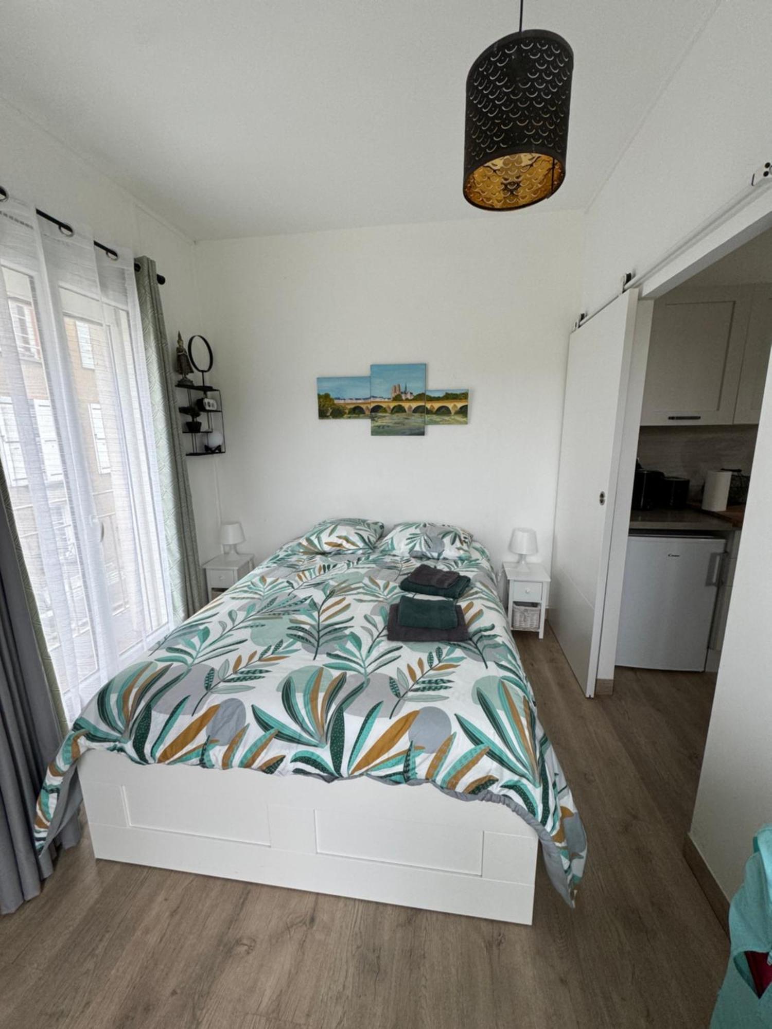 Cosy Loire, T2 Neuf, Front De Loire ,Vue Cathedrale,5Min A Pied Centre Ville Et Parking Prive أورلييو المظهر الخارجي الصورة